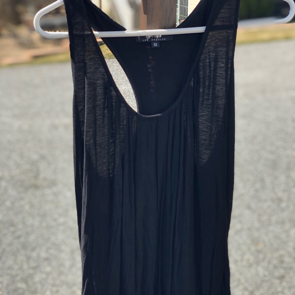 T bags black razor back tank top